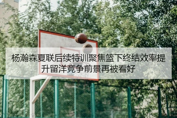 杨瀚森夏联后续特训聚焦篮下终结效率提升留洋竞争前景再被看好